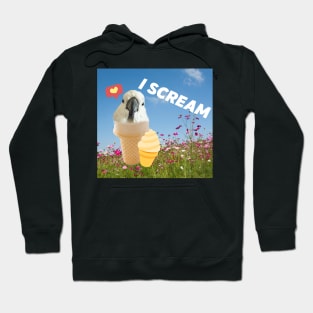 Ice cream I scream cockatoo joke parrot funny Hoodie